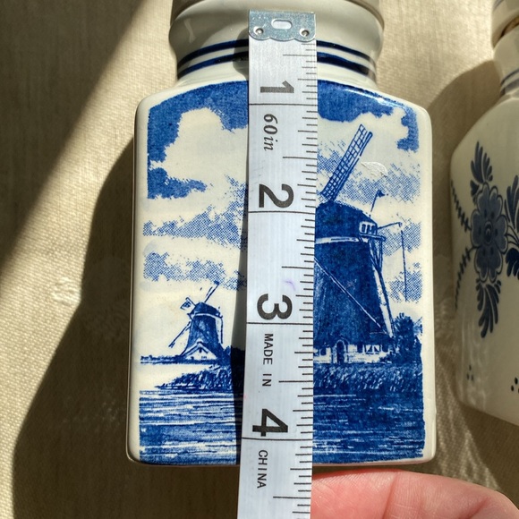 Delft Blauw Holland Velsen Pair of Spice Jars/Canisters - Picture 6 of 8